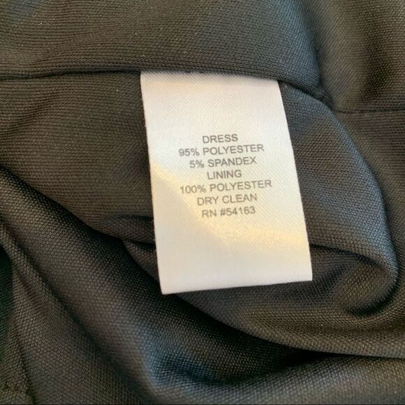 Jessica Simpson Open Back Drop Waist Black Dress Size 10 - Picture 11 of 12